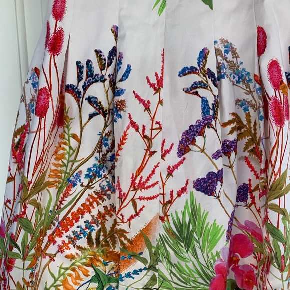 Zara cotton floral fit and flare dress - Picture 7 of 10